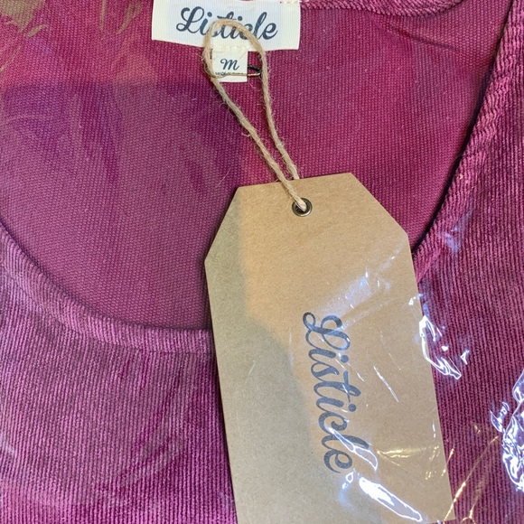 Listicle Corduroy Plum Dress - Picture 6 of 7
